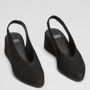 NEW Eileen Fisher Devi Slingback Wedge Sandal  - Size 9